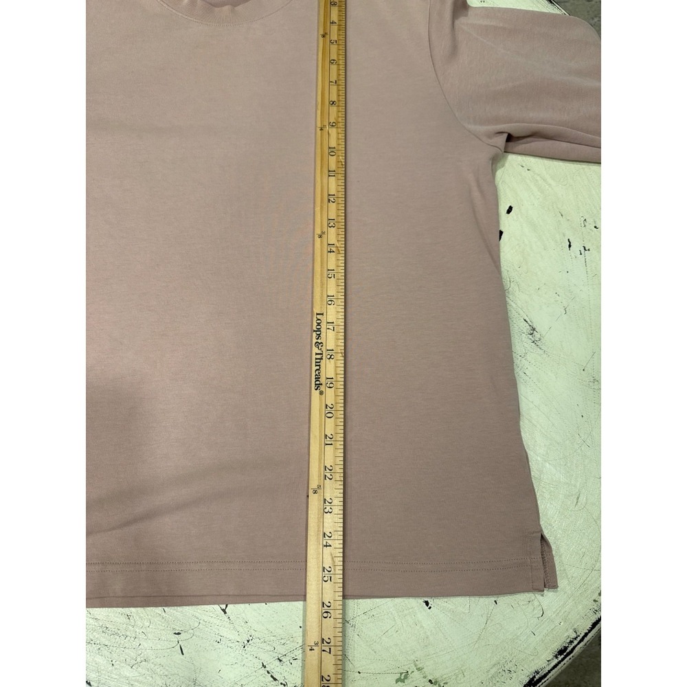 Uniqlo U AIRism Long Sleeve T-Shirt Women Medium Mauve Pink Lemaire - Picture 6 of 6
